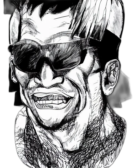 face, mask, comic book art, cartoon transparent PNG cut-out