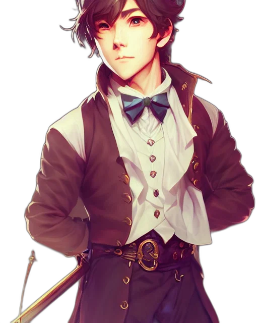 staff, fantasy art, anime, watercolor transparent PNG cut-out