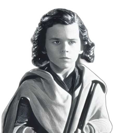 jacket, staff, face, sword transparent PNG cut-out