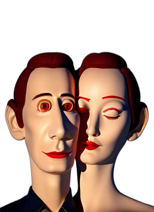 mask, face, robot, 3d render transparent PNG cut-out