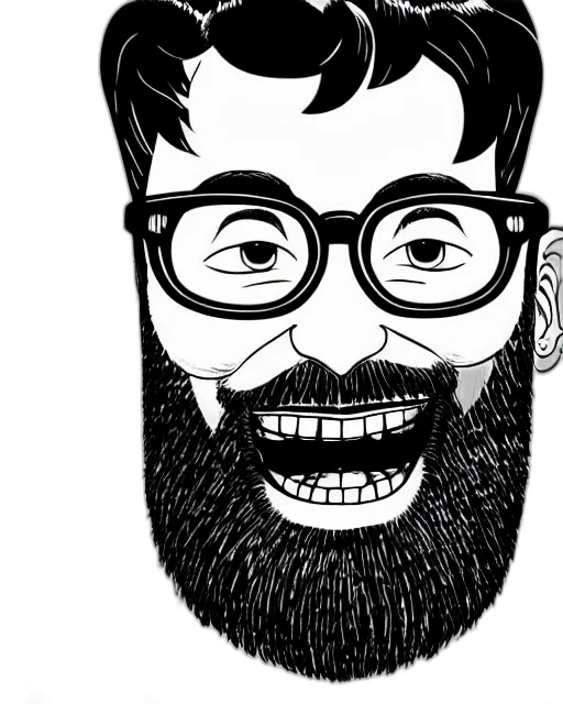 face, cartoon, comic book art, concept art transparent PNG cut-out