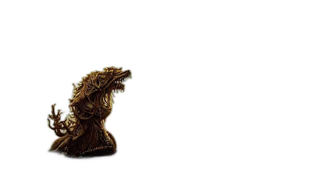 dragon, creature, crown, animal transparent PNG cut-out