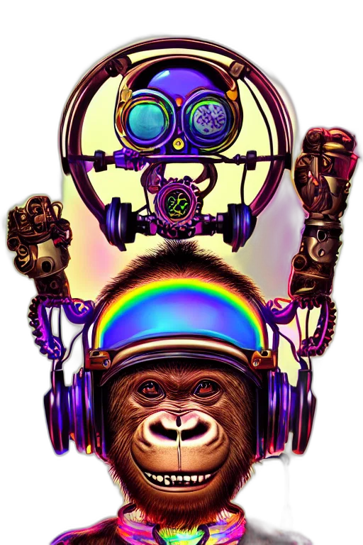 robot, mask, animal, staff transparent PNG cut-out