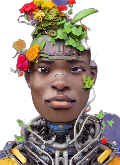 face, crown, robot, mask transparent PNG cut-out