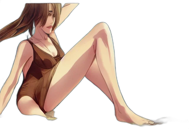 dress, anime, watercolor, concept art transparent PNG cut-out