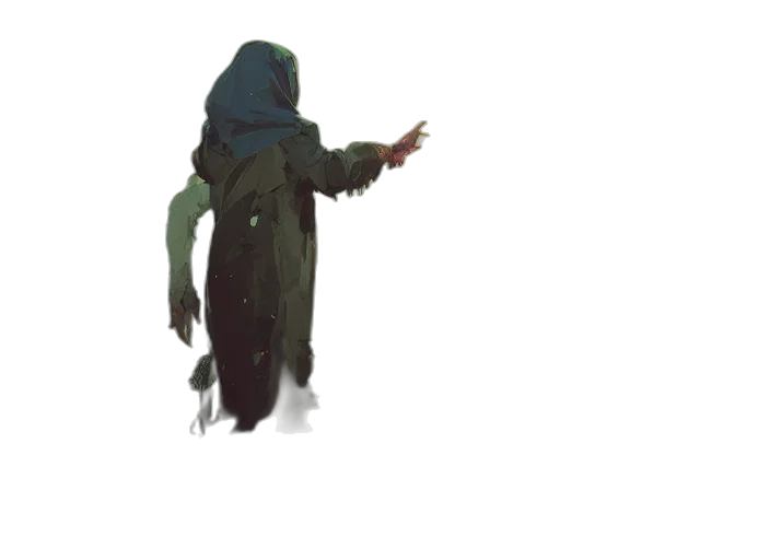 staff, weapon, creature, dress transparent PNG cut-out