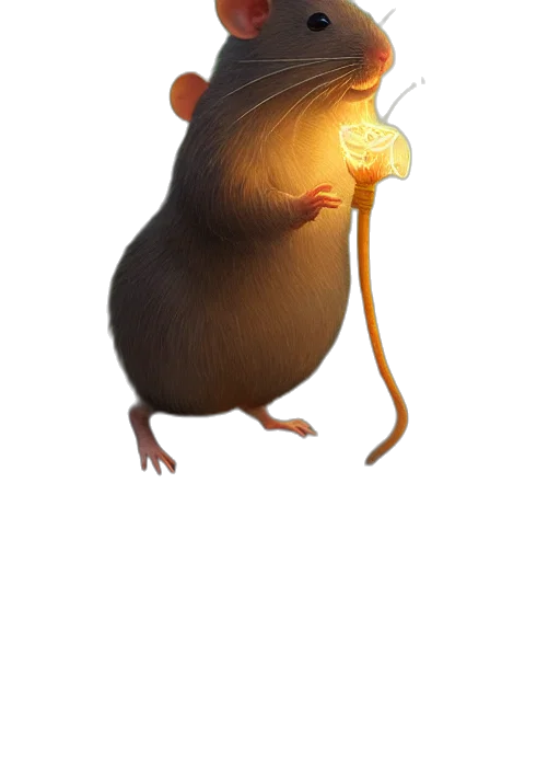 animal, hat, creature, staff transparent PNG cut-out