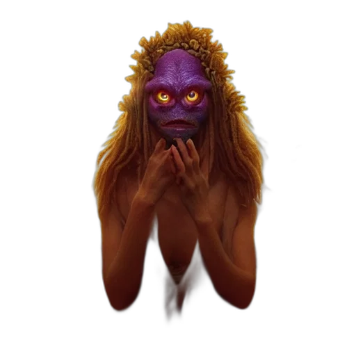 mask, creature, face, crown transparent PNG cut-out