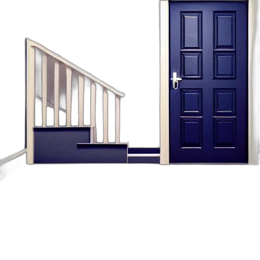furniture, staff, building, 3d render transparent PNG cut-out