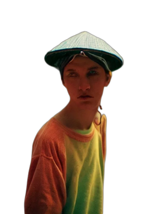 hat, face, staff, umbrella transparent PNG cut-out