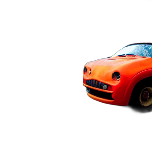 car, animal, 3d render, photorealistic transparent PNG cut-out