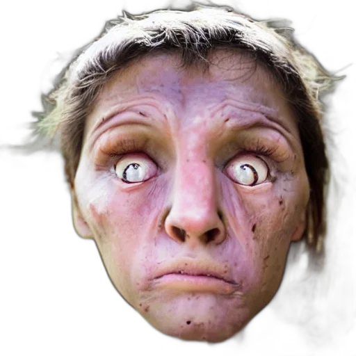 face, mask, creature, staff transparent PNG cut-out