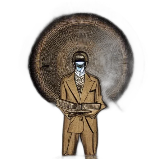 jacket, mask, staff, hair transparent PNG cut-out