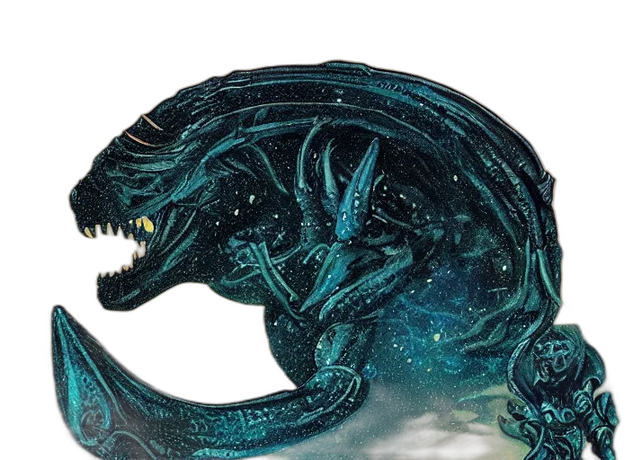 dragon, creature, animal, staff transparent PNG cut-out