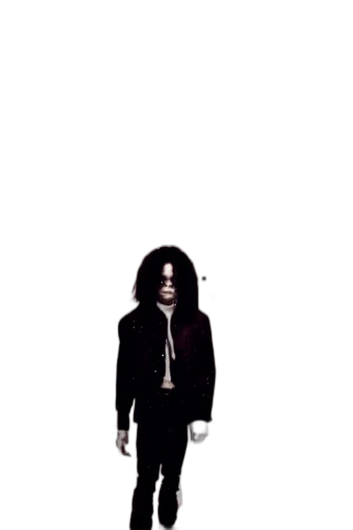 jacket, staff, creature, mask transparent PNG cut-out