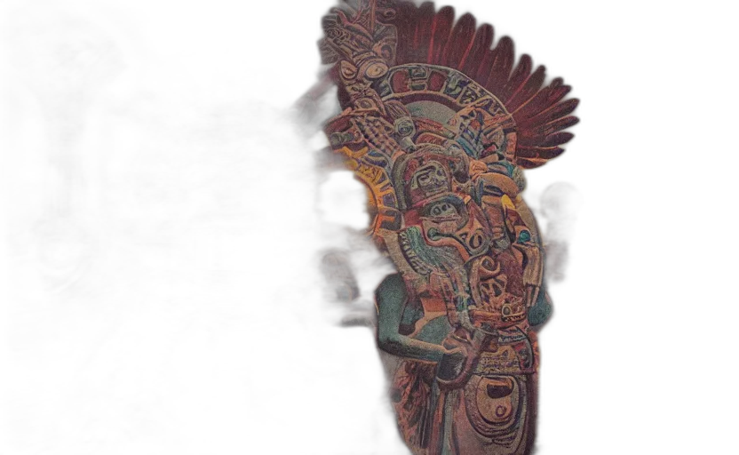 mask, jewelry, crown, staff transparent PNG cut-out