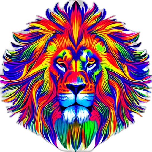 animal, crown, photorealistic, fantasy art transparent PNG cut-out