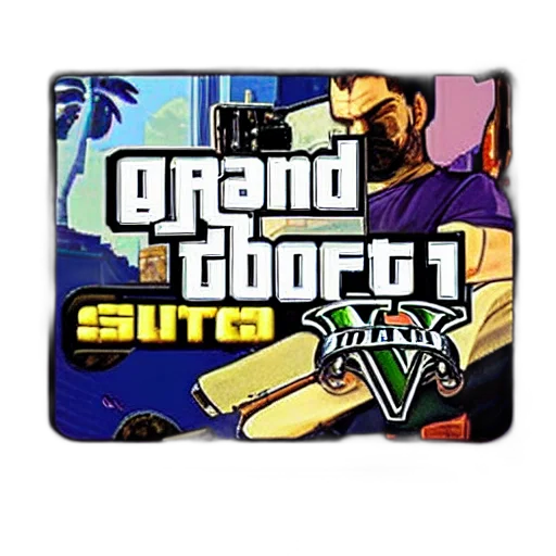 concept art, 3d render, pixel art, gta transparent PNG cut-out