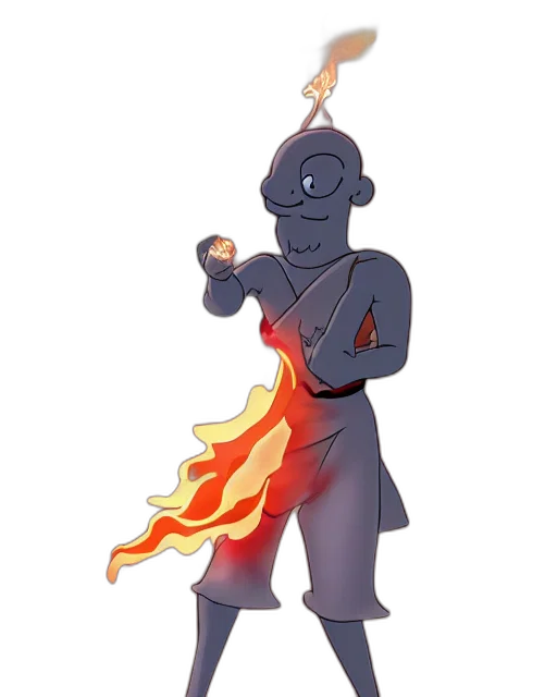 staff, concept art, 3d render, cartoon transparent PNG cut-out