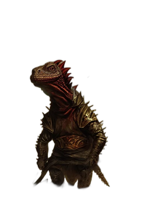 dragon, creature, animal, staff transparent PNG cut-out