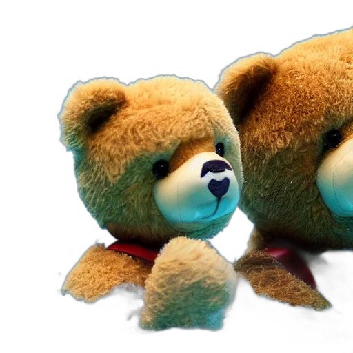 3d render, concept art, photorealistic, teddy transparent PNG cut-out