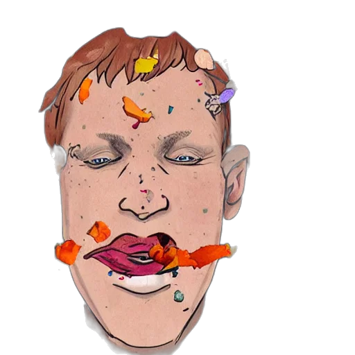 face, mask, staff, creature transparent PNG cut-out