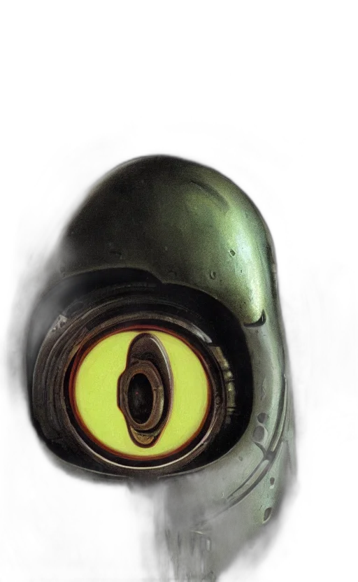 mask, robot, face, creature transparent PNG cut-out