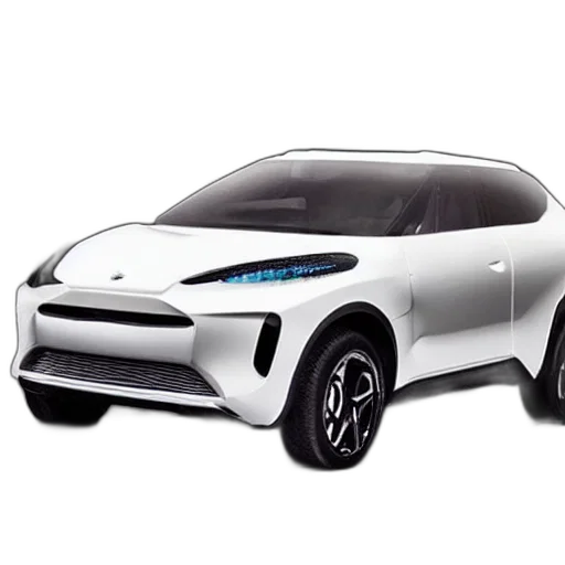 car, 3d render, concept art, photorealistic transparent PNG cut-out
