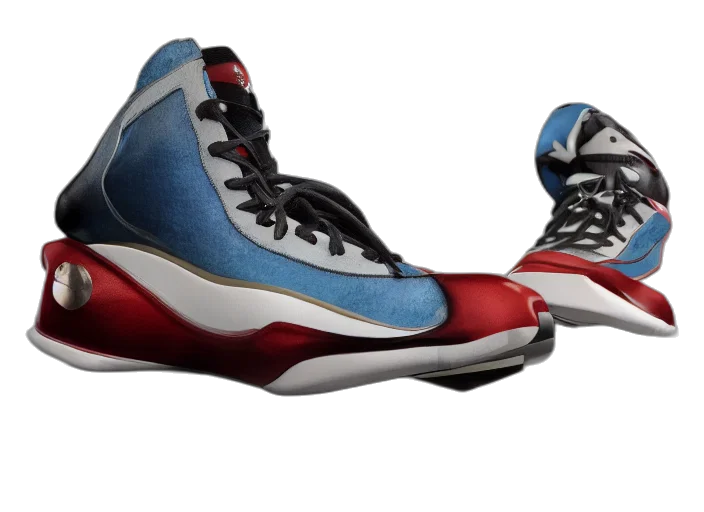shoes, 3d render, basketball, sneakers transparent PNG cut-out