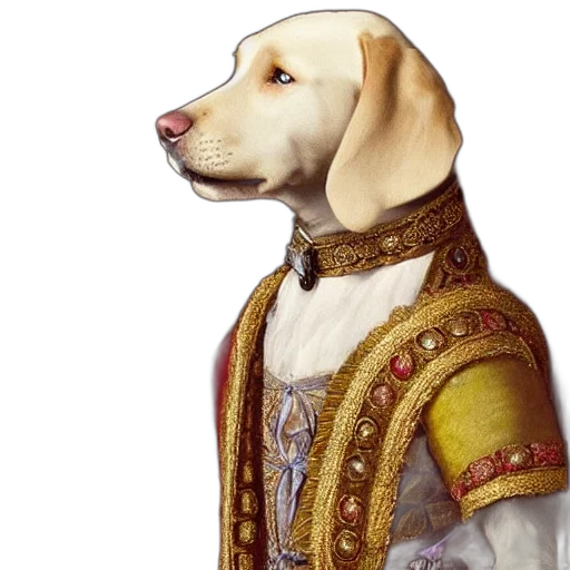 staff, animal, jacket, crown transparent PNG cut-out
