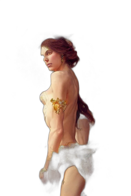 dress, crown, jewelry, concept art transparent PNG cut-out