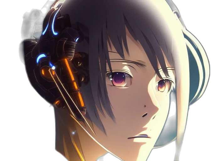 robot, face, mask, weapon transparent PNG cut-out