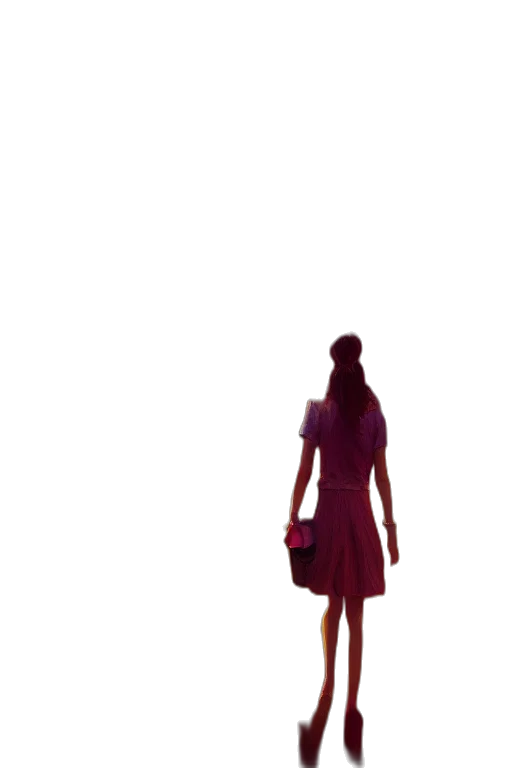 dress, robot, umbrella, staff transparent PNG cut-out