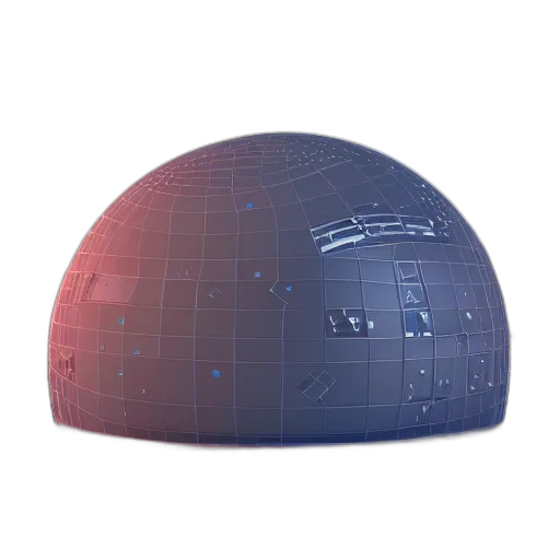 hat, crown, robot, 3d render transparent PNG cut-out