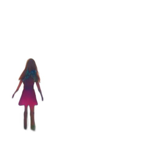 dress, hair, robot, creature transparent PNG cut-out