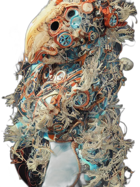 mask, robot, creature, face transparent PNG cut-out