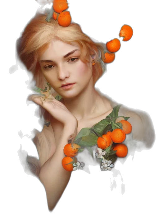 jewelry, crown, face, fantasy art transparent PNG cut-out