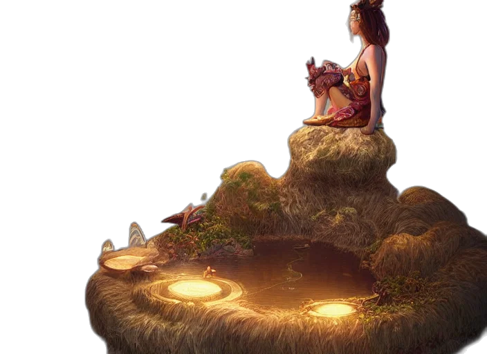 crown, concept art, fantasy art, 3d render transparent PNG cut-out
