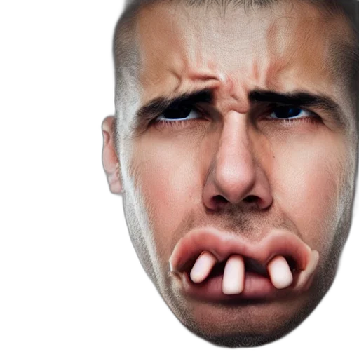 face, mask, creature, staff transparent PNG cut-out