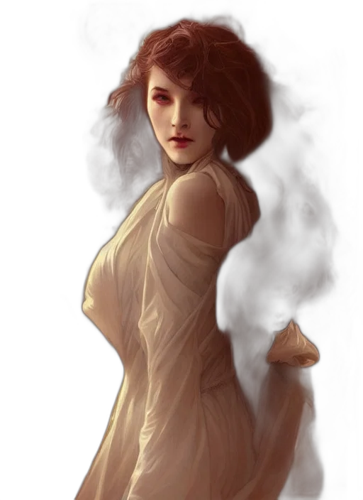 dress, face, fantasy art, concept art transparent PNG cut-out