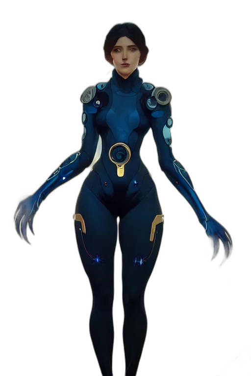 robot, concept art, 3d render, fantasy art transparent PNG cut-out