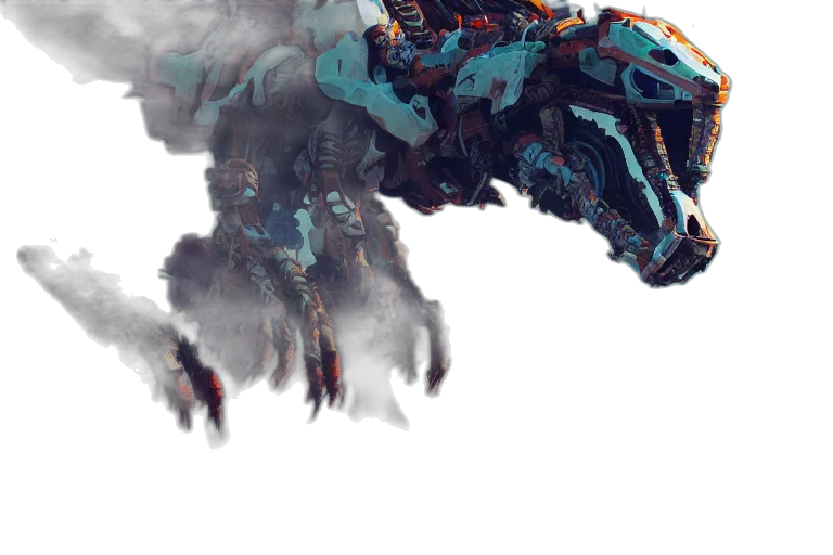 robot, dragon, creature, weapon transparent PNG cut-out