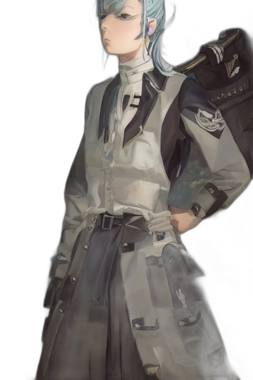 jacket, staff, mask, robot transparent PNG cut-out