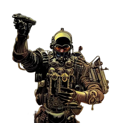 weapon, concept art, comic book art, fantasy art transparent PNG cut-out