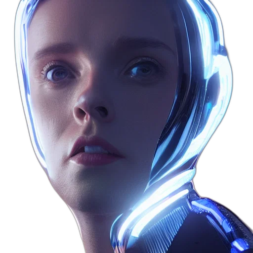 robot, face, mask, creature transparent PNG cut-out