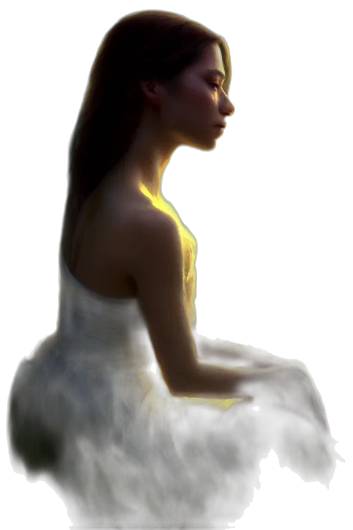 dress, crown, face, jewelry transparent PNG cut-out