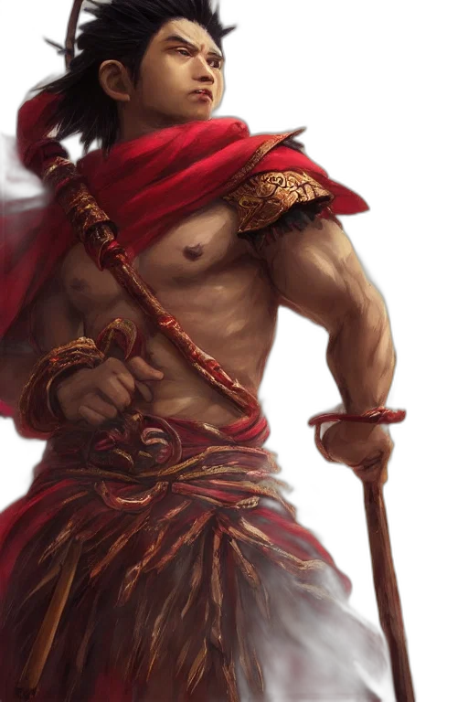 sword, weapon, staff, fantasy art transparent PNG cut-out