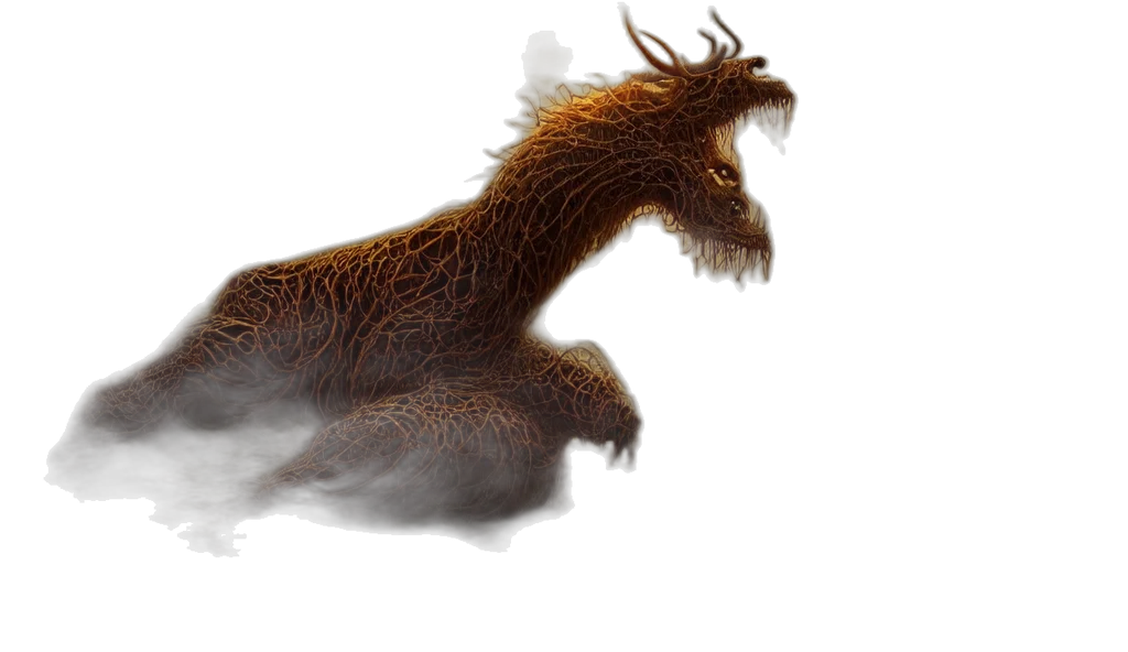 dragon, creature, animal, hair transparent PNG cut-out