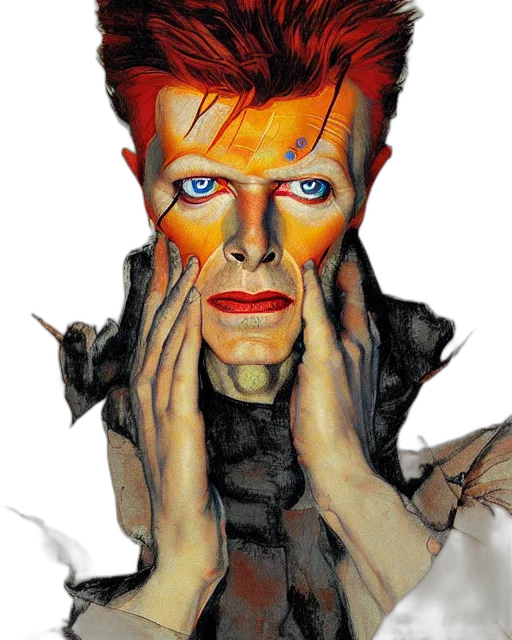 face, jacket, photorealistic, comic book art transparent PNG cut-out