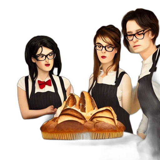 food, photorealistic, concept art, cartoon transparent PNG cut-out